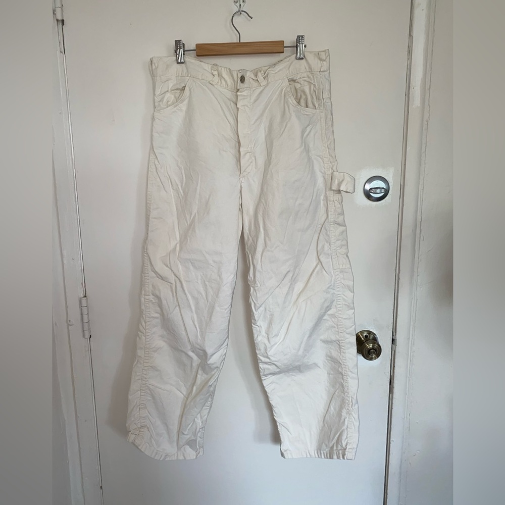 Madewell White Carpenter Jeans